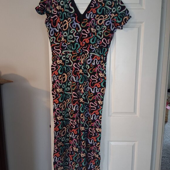 Joanie Arianne Snake print jumpsuit, size UK14/US10 - Picture 2 of 12